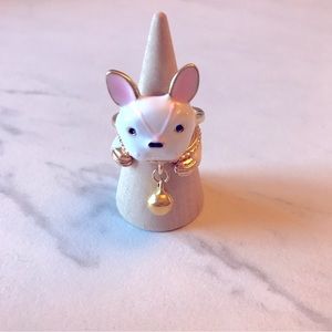 White Frenchie Ring set